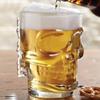 PRAMUKH FASHION Large Skull Beer Mug, Crystal Glass, 550ml, Set of 2 view 3