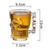 PRAMUKH FASHION Large Skull Beer Mug, Crystal Glass, 550ml, Set of 2 view 4