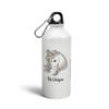 Prink Be Unique Unicorn Printed Aluminium Water Bottle 600ml | Sipper Bottle | Water Bottles | Uniicorn Water Bottle | Printed Sipper Bottles, Pack of 1, White view 1