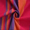 RANGBHAR Handloom Cotton Single Bedsheet Without Pillow Covers, Woven Striped Bedcover, 60 X 90 Inch, Pink,210 TC view 3