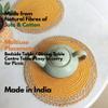 JASMEY HOMES Set of 2 Dining Table Mat 30cm Round Mat - Yellow (Single Ring) | Used as Centre Table dcor placemat/House Warming Gifts for New Home view 4