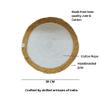 JASMEY HOMES Set of 2 Dining Table Mat 30cm Round Mat - White (Single Ring) | Used as Centre Table dcor placemat/House Warming Gifts for New Home view 3
