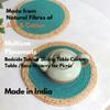 JASMEY HOMES Jute Set Of 2 Dining Table Mat 30Cm Round Mat - Green (Single Ring) | Used As Centre Table Decor Placemat/House Warming Gifts view 3