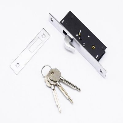 RAB Sliding Lock MS (Iron) for Doors with Security Locking Mechanism and Safety Purpose(Code:- Lock Sliding 4ever, Keys:- 2 Ultra Star Keys) (Pack of:- 1 pcs Lock)