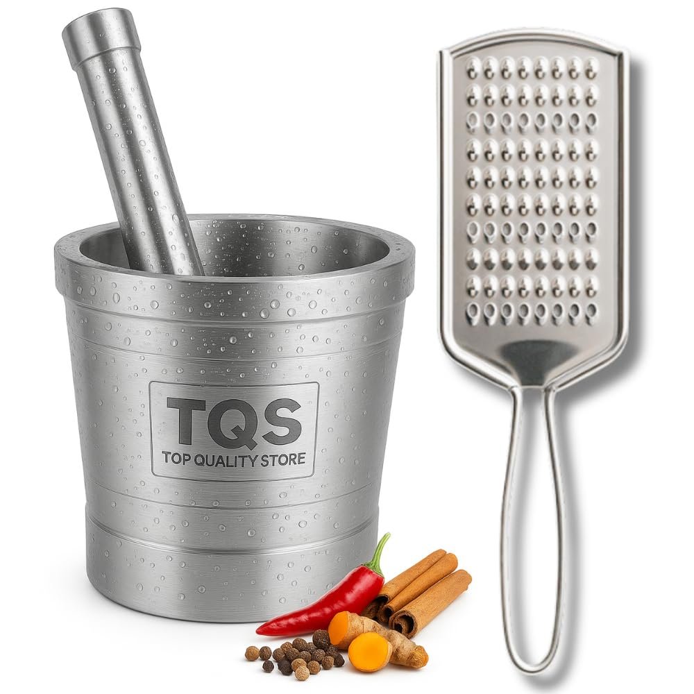 Top Quality Store masher mortar okhli musal pestle set Steel Cheese Ginger Grater Carrot Coconut