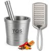 Top Quality Store masher mortar okhli musal pestle set Steel Cheese Ginger Grater Carrot Coconut view 1