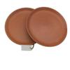 SHRIYAM CRAFT Terracotta Clay Quarter Plate, 8 inch, Brown - Set of 2 view 1