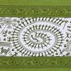 Raj Handicrafts Queen Size Double Bed Sheet with Pillow Covers Pure Cotton Traditional Printed Bedcover (Green) view 2