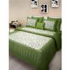 Raj Handicrafts Queen Size Double Bed Sheet with Pillow Covers Pure Cotton Traditional Printed Bedcover (Green) view 4