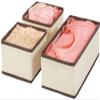 House of Quirk Storage Box Set Of 3 Closet Dresser Drawer Organizer Cube Basket Bins Containers Divider With Utensils Drawers For Underwear, Bras, Socks, Ties, Scarves, (Pack Of 1 Beige) (Fabric) view 1