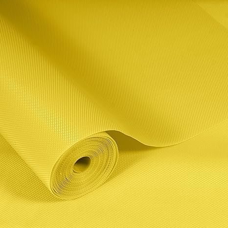 KayJen EVA Anti Slip Shelf Mat/Sheet for Fridge, Kitchen, Drawer, Shelf Liner 45 cm X 3 m Yellow