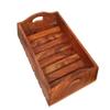 Craft Expertise Teak Wood Serving Tray  Rectangular Wooden Tray for Home, Dining Table & Restaurant Use (L-12 x W-8 x H-2 Inches) view 4