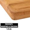 MR BRAND CREATION Kitchen Household Tough & Durable Poly Cutting & Non-Slip Wooden Bamboo Cutting Board with Antibacterial Surface with Premium Stainless Steel Handle, Brown (Wooden, REGULER) view 4