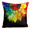 MUKESH HANDICRAFTS Jute Fabric Printed Decorative Cushion Covers for Living Room, Bed Room, Sofa,Chairs Set of 1 (Multicolour, Size 24 x 24 Inches) view 1
