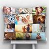 GiftsOnn 9 Photos Personalized Cushion (Collage Pillow, 12"x12") (12x15 - Black Color, Black Color - 12 Photos) view 1