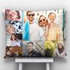 GiftsOnn 9 Photos Personalized Cushion (Collage Pillow, 12"x12") (12x15 - Black Color, Black Color - 7 Photos) view 1