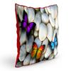 MUKESH HANDICRAFTS Jute Fabric Printed Decorative Cushion Covers for Living Room, Bed Room, Sofa,Chairs Set of 1 (Multicolour, Size 24 x 24 Inches) view 3
