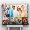 GiftsOnn 9 Photos Personalized Cushion (Collage Pillow, 12"x12") (12x15 - Black Color, Black Color - 8 Photos) view 1
