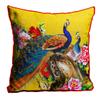 MUKESH HANDICRAFTS Jute Fabric Printed Decorative Cushion Covers for Living Room, Bed Room, Sofa,Chairs Set of 1 (Multicolour, Size 24 x 24 Inches) view 1