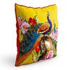 MUKESH HANDICRAFTS Jute Fabric Printed Decorative Cushion Covers for Living Room, Bed Room, Sofa,Chairs Set of 1 (Multicolour, Size 24 x 24 Inches) view 3