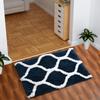AEROHAVEN Glorious Super Soft Microfiber Designer Anti Slip Bathmat - BM - 14 (Navy, 50 cm x 80 cm) view 3
