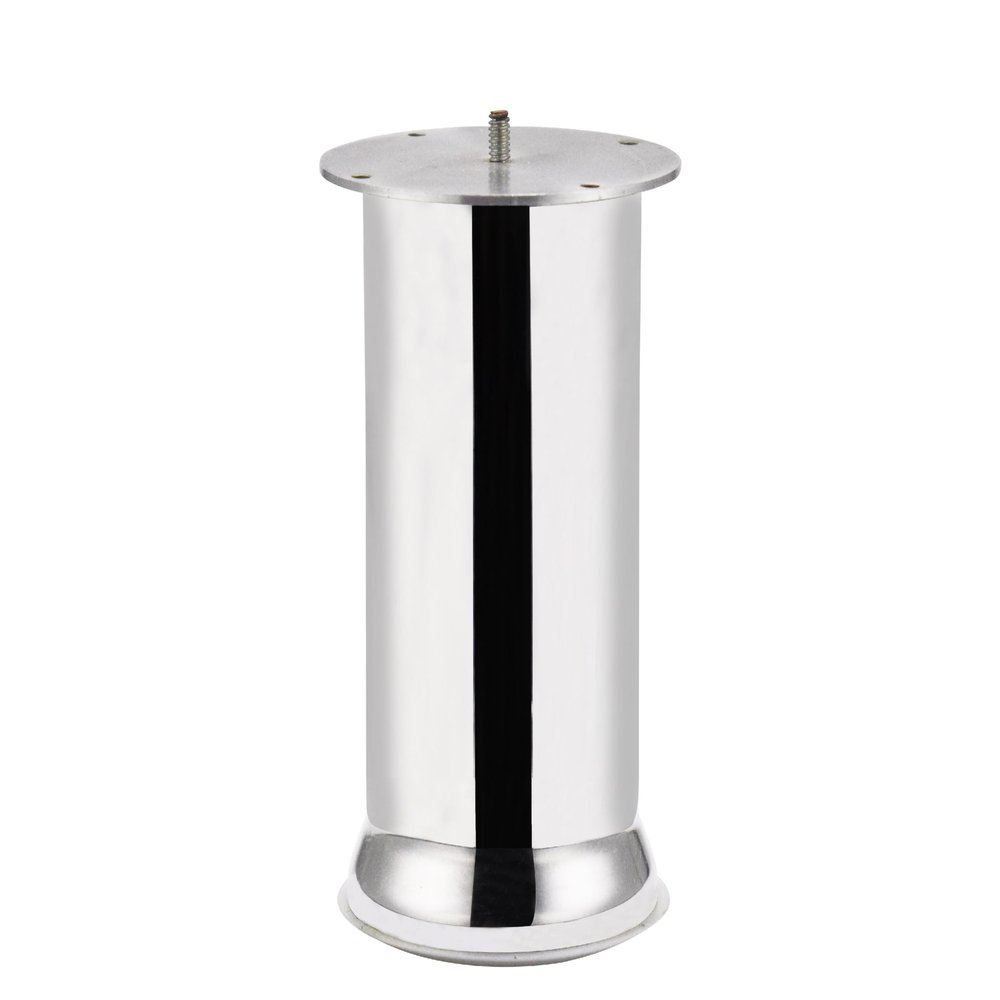 RAB Sofa Leg Stainless Steel for Sofa Furniture Legs (Code:-Dum, Size- 65mm, Size- 8", Finish- CP, Pack of 1 PCS)
