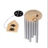TIMESETL Feng Shui Metal Windchime Bell 6 Pipes Rods for Positive Vibrations & Energy Home Balcony Garden Outdoors Office Decor Melodious Sound (30 inches) (Silver) view 3
