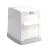 Mystair Premium Cube Napkin, Tissue Dispenser Box - Tabletop L-Fold for Home, Office, Hotel, Restaurant (White) - Large Storage Capacity, Durable Construction view 1