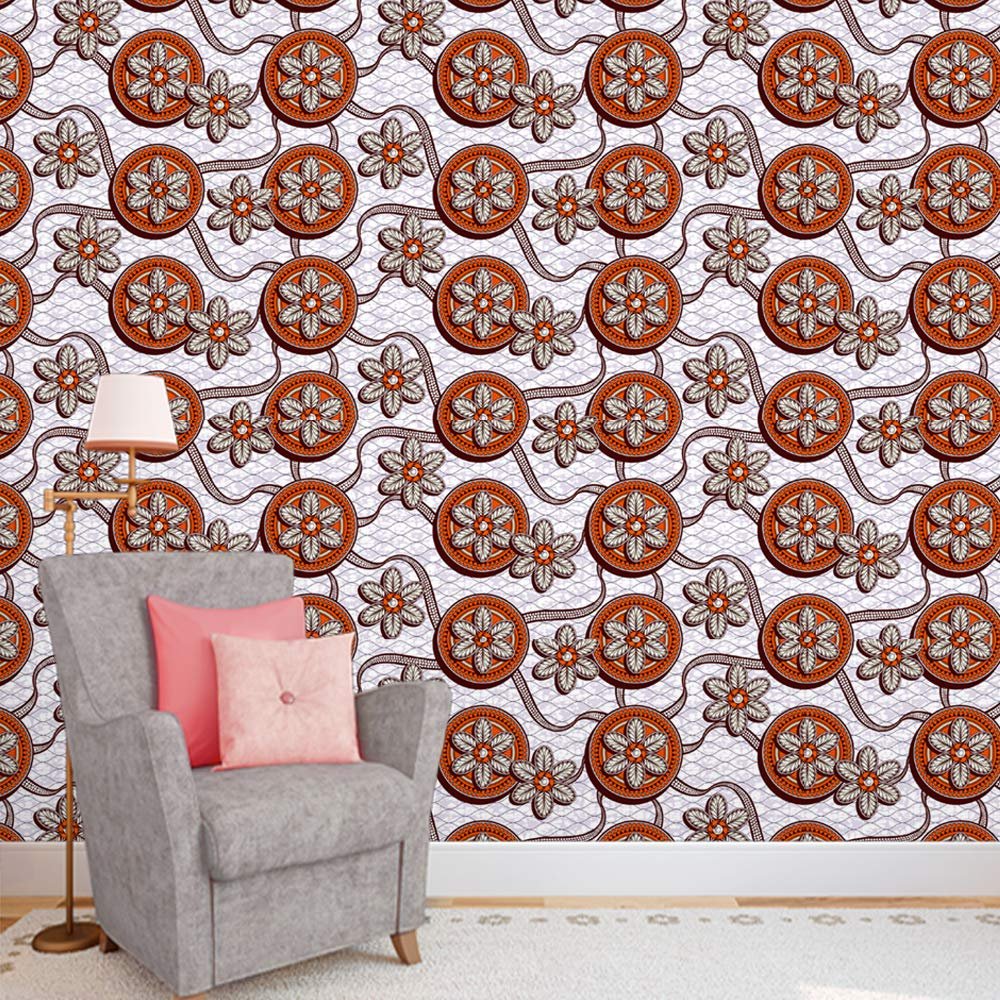 DECOR PRODUCTION Self Adhesive Wallpaper Wall Sticker for Home Decor, Living Room, Bedroom, Hall, Kids Room, Play Room (PVC Vinyl, Water Proof 20 sq.ft) 16x90 Inches Each Strip