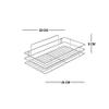 Shopme store 1 Shelf Modern Wall Mounted Multi-Purpose Shelf, Stainless Steel, Kitchen view 3