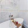 PRINTELLIGENT Vinyl Designer Wall Floor Tile Sticker (500 x 10 cm) Multicolour, (Design 08) view 2