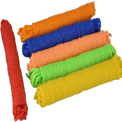 JSS Solution Nylon Clothing Line String, Rope Wire for Clothes Drying, Twisted Multipurpose Outdoor Clothes Drying Wire, Travel- Friendly Rope for Cloth (Multi-Colour) Pack of 6