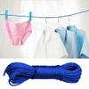 JSS Solution Nylon Clothing Line String, Rope Wire for Clothes Drying, Twisted Multipurpose Outdoor Clothes Drying Wire, Travel- Friendly Rope for Cloth (Multi-Colour) Pack of 6 view 2