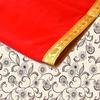 MARSHLAND Red Velvet Pooja Aasan with Golden Border Soft and Smooth Baithak Altar Cloth for God Ideal Puja chowki kapda Mandir assan for Home Culture Festivals Temple Decoration 1 Meter 100 X 100cm view 4