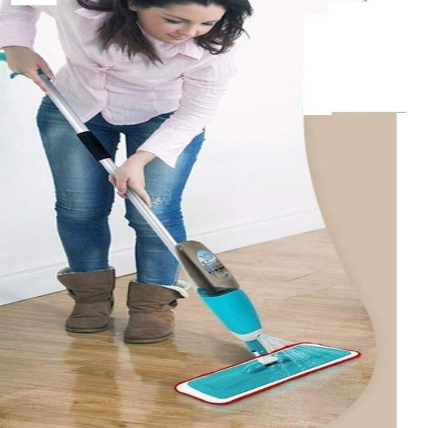 VIPREKHO Multifunctional Microfiber Floor Cleaning Healthy Spray Mop with Removable Washable (Color May Vary)