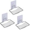 ADTALA Soap Dishes Sponge Holder for Bathroom Shower Kitchen Stainless Steel Self Adhesive Wall Mounted Non-Drilling Storage Saver Rack for Home Kitchen/Bathroom Shower/Mobile Stand (3 Pcs) view 1