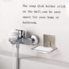 ADTALA Soap Dishes Sponge Holder for Bathroom Shower Kitchen Stainless Steel Self Adhesive Wall Mounted Non-Drilling Storage Saver Rack for Home Kitchen/Bathroom Shower/Mobile Stand (3 Pcs) view 3