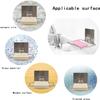 ADTALA Soap Dishes Sponge Holder for Bathroom Shower Kitchen Stainless Steel Self Adhesive Wall Mounted Non-Drilling Storage Saver Rack for Home Kitchen/Bathroom Shower/Mobile Stand (3 Pcs) view 4