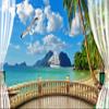 Color Solution Window Wallpaper Sky Wallpaper Wall Sticker for , Living Room, Bedroom, Hall, Kids Room, Play Room(Self Adhesive Vinyl,Water Proof) (24 x 18 Inch (3 sq ft) view 1