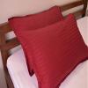 Belive-Me Home Linen Cotton 210 TC Maroon Pillow Covers Set of 2 (17 inch x 27 inch, Maroon, 2 Pieces) view 1