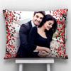 GiftsOnn Photo Pillow for Every Occasion & Relation Black Printed 12x15 Cushion with Filler (12x15 Black Pillow with Heart), Satin view 1