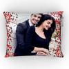 GiftsOnn Photo Pillow for Every Occasion & Relation Black Printed 12x15 Cushion with Filler (12x15 Black Pillow with Heart), Satin view 2