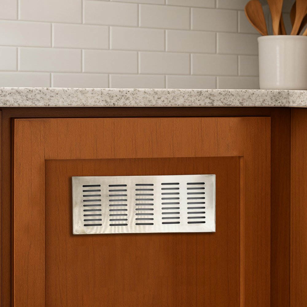 RAB Kitchen Jali Stainless Steel, Air Ventilation Jali & Kitchen Jali Ventilator Grill for Home (Code- Kitch Jali SS, Size- 4X10 inch, Finish- matt, Pack of 1 pcs)