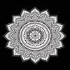 Jiya Murti Arts Mandala Tapestry Wall Hanging Cotton Bedsheet (Black, 84x54 Inches) view 4