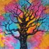DRAVY HANDICRAFTS Tapestry Mandala Tapestry Wall Hanging Bedsheet Cotton Bedsheet Wall Tapestry Bed Wall Hanging Tapestry (Multicolour 8, Twin (84x54 inches)) view 4