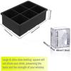DENSITY COLLECTION Ice Cube Tray Silicone Ice Cube Tray Big Size Ice Cube Molds for Whiskey&Cocktails,Keep Drinks Chilled,Reusable & BPA Free Size (4.5 x 6.5Inch,Cube -2 x 2 Inch)(Square 6 Grid Tray) view 2