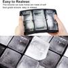DENSITY COLLECTION Ice Cube Tray Silicone Ice Cube Tray Big Size Ice Cube Molds for Whiskey&Cocktails,Keep Drinks Chilled,Reusable & BPA Free Size (4.5 x 6.5Inch,Cube -2 x 2 Inch)(Square 6 Grid Tray) view 4