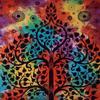 DRAVY HANDICRAFTS Tapestry Mandala Twin Cotton Bedsheet Wall Hanging (Multicolour 11, 84x54 inches) view 4