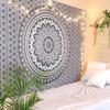 DRAVY HANDICRAFTS Tapestry Mandala Ombre Tapestry Wall Hanging Bedsheet Cotton Bedsheet Wall Tapestry Bed Wall Hanging Tapestry (Multicolour 8, Twin (84x54 Inches)) view 1