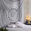 DRAVY HANDICRAFTS Tapestry Mandala Ombre Tapestry Wall Hanging Bedsheet Cotton Bedsheet Wall Tapestry Bed Wall Hanging Tapestry (Multicolour 8, Twin (84x54 Inches)) view 2